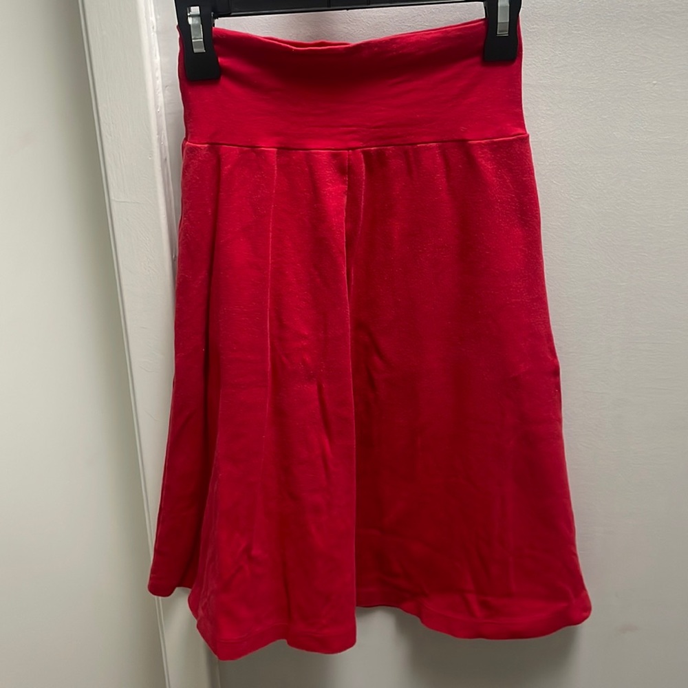 AA Red Classic Jersey Circle Skirt